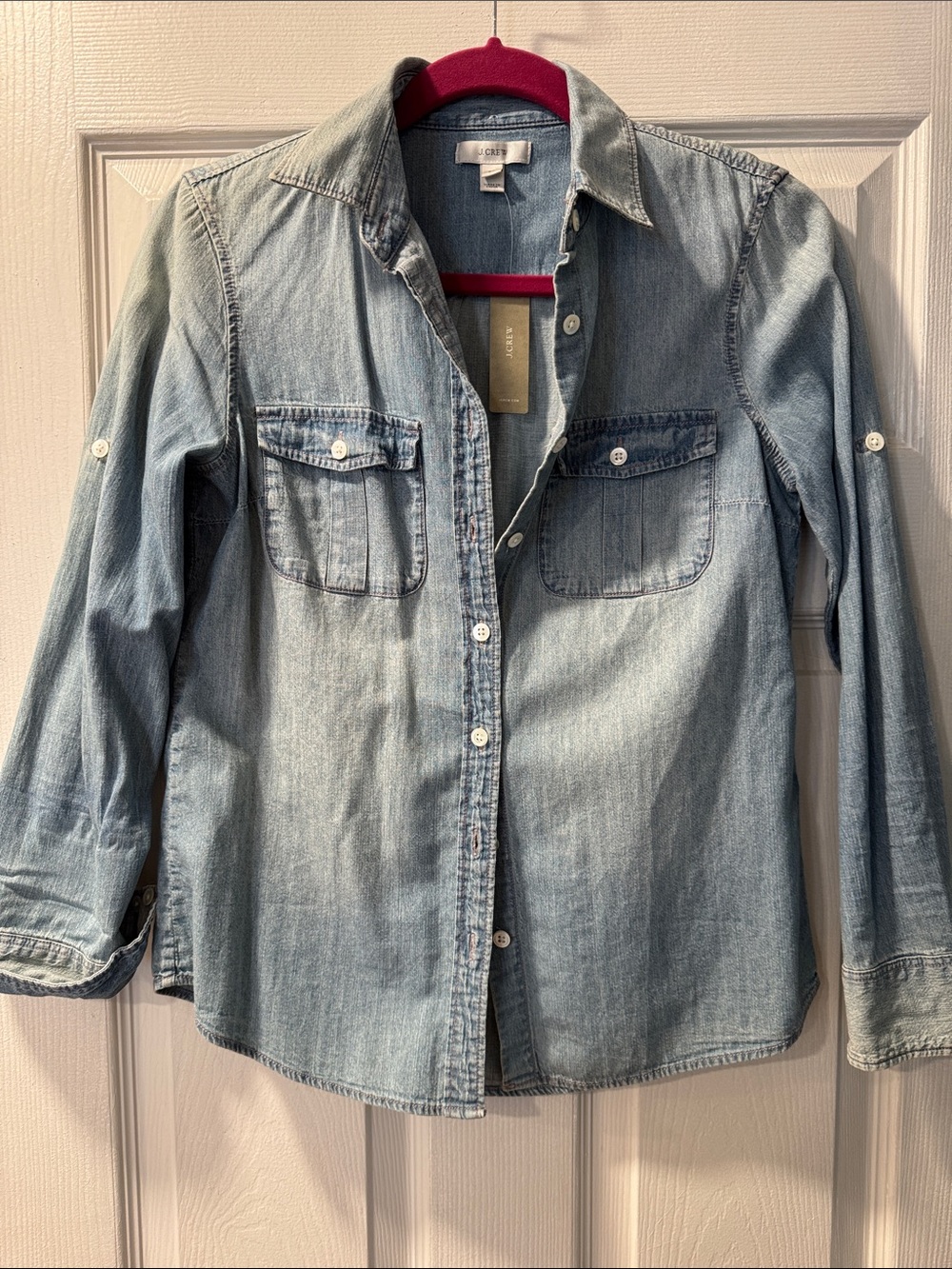 NWT J. Crew Light Blue Denim Shirt